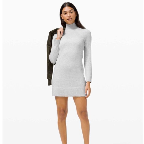 Lululemon Keep it Cozy Dress Heathered Core Ultra Light Grey - Picture 1 of 5